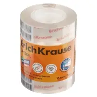 Клейкая лента ErichKrause Crystal, 18 мм &times; 33 м, повышенная прозрачность