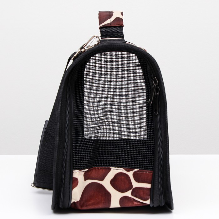 Сумка - переноска для животных  Сумка - переноска для животных "Жираф", размер S, 37,5 х 17 х 22 см