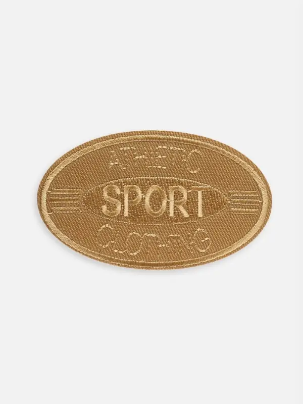 Термоаппликация Sport, 4.8×8 см, светло-бежевая Термоаппликация Sport, 4.8×8 см, светло-бежевая