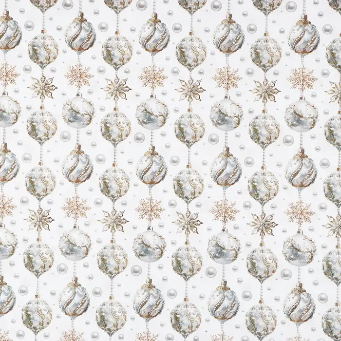 Упаковочная бумага на новый год, двухсторонняя крафтовая «Новогодние шары», 70 х 100 см Упаковочная бумага на новый год, двухсторонняя крафтовая «Новогодние шары», 70 х 100 см