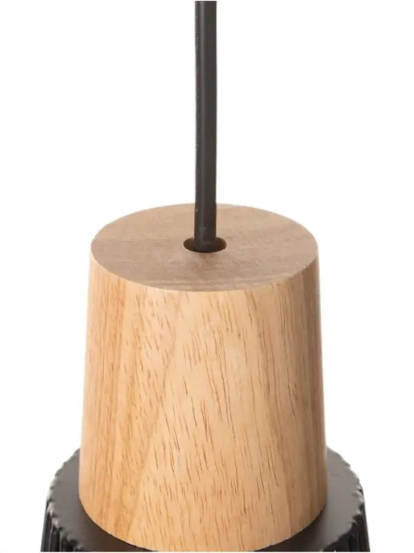 Светильник потолочный BayerLux &laquo;Крит&raquo;, 1&times;40 Вт, Е27, черный/коричневый, 30&times;30&times;42(142)см