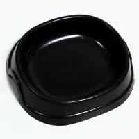Миска №1 "Нулевка" 200 мл, 13,5 х 12,5 х 3 см, чёрный