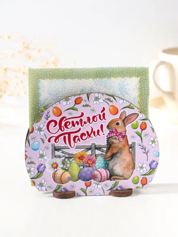 Салфетница  пасхальная №2, 12,8х10х5 см