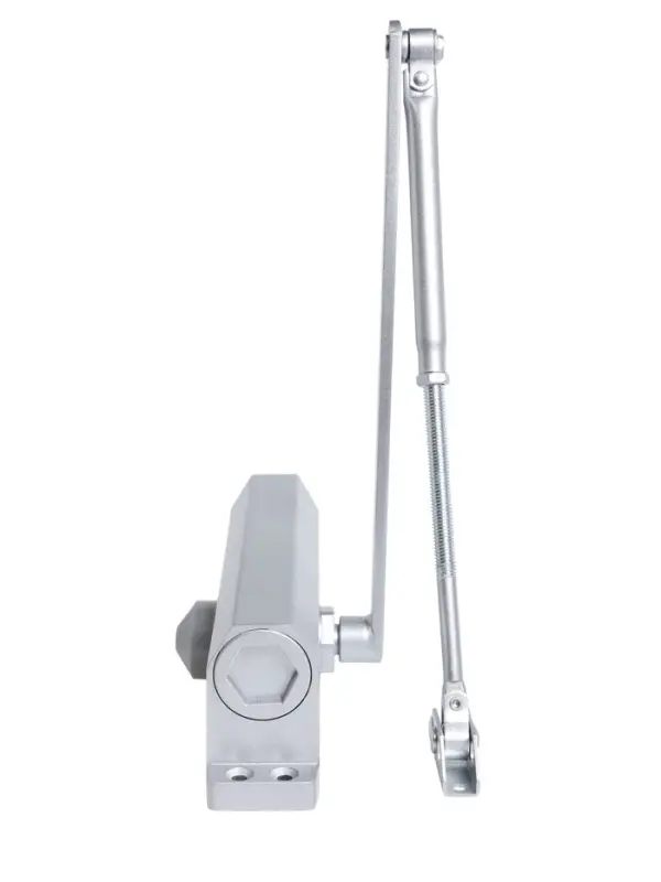 Доводчик дверей ТУНДРА d=150SL, до 150 кг, цвет серебро