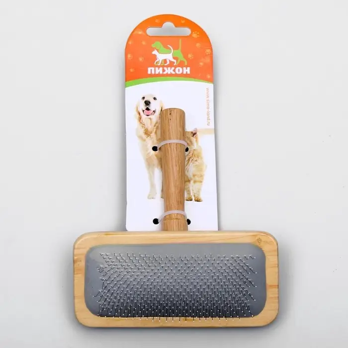 Пуходёрка, 12.2&times;13.5 см, с каплями, в деревянном корпусе