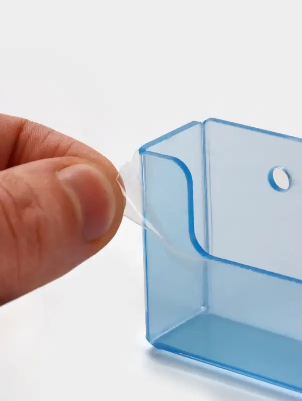 Подставка под визитки настенная 9.5&times;2&times;4.5 см, оргстекло 2 мм