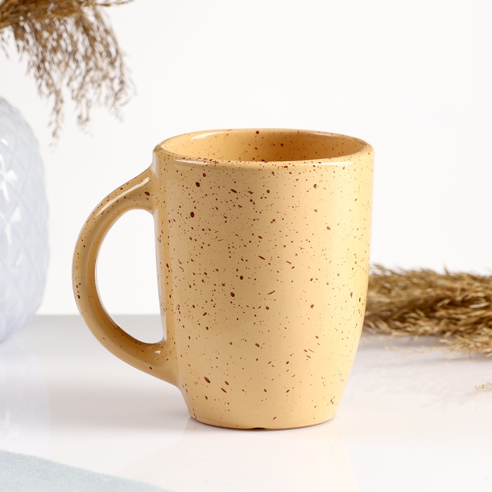 Кружка Борисовская керамика «Каракум», 350 мл, 8,5×11 см, жёлтая Кружка Борисовская керамика «Каракум», 350 мл, 8,5×11 см, жёлтая