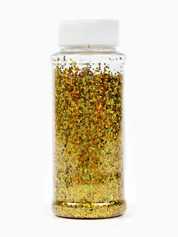 Конфетти &laquo;Шестиугольники&raquo; золото, голография, 0.1 см, 90 г