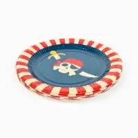 Тарелка одноразовая бумажная «Пиратская вечеринка», 18 см Тарелка одноразовая бумажная «Пиратская вечеринка», 18 см