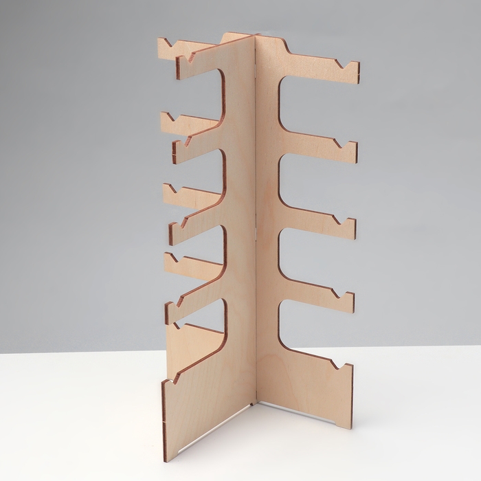 Подставка под очки «Эко» 5 мест, 14,5×12×28см, фанера, цвет светлый