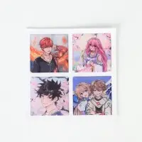 Объёмные 3D стикеры на телефон &laquo;Аниме&raquo;, 4 шт., 3&times;3 см