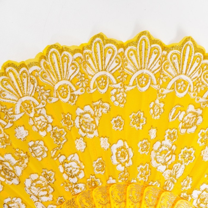 Веер пластик  Веер пластик "Цветочная полоса" МИКС 23 см