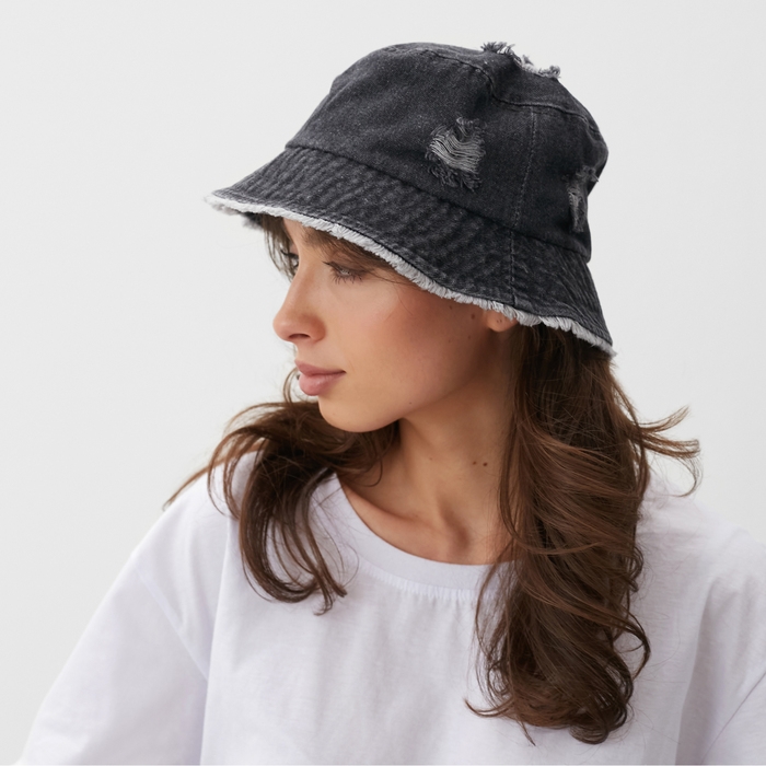 Панама MINAKU, цв. черный, р-р56- 58