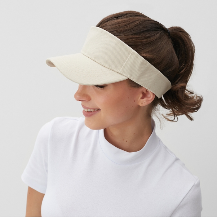 Козырек женский MINAKU, цвет молочный, р-р 58