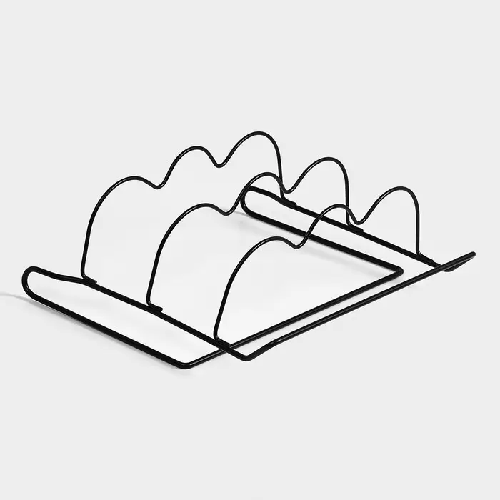 Держатель для бутылок Доляна, подвесной, металл, 32.5&times;31.5&times;13 см, чёрный