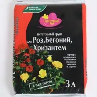 Грунт для Роз, Бегоний и Хризантем &laquo;Цветочный рай&raquo;, 3 л
