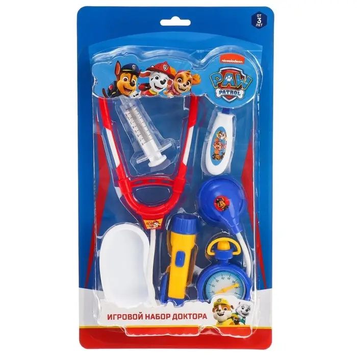 Набор доктора игровой Paw Patrol, на блистере, 5 предметов, МИКС Набор доктора игровой Paw Patrol, на блистере, 5 предметов, МИКС