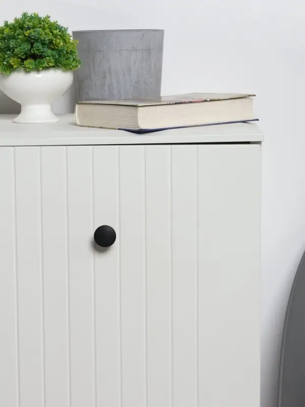 Ручка-кнопка CAPPIO RK148, d=30 мм, цвет черный, 8 шт.