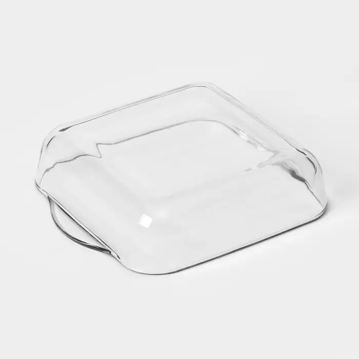 Форма для запекания Paşabah&ccedil;e Borcam, 2 л, 256&times;220 мм, прямоугольная, жаропрочное стекло, прозрачная