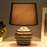 Лампа настольная RISALUX &laquo;Бетти&raquo;, Е14, 15 Вт, серебристая, 25&times;25&times;36 см