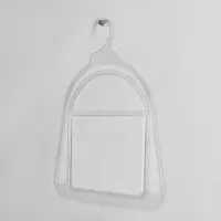 Вешалка для шапок, пластик, 24&times;30 см, прозрачная