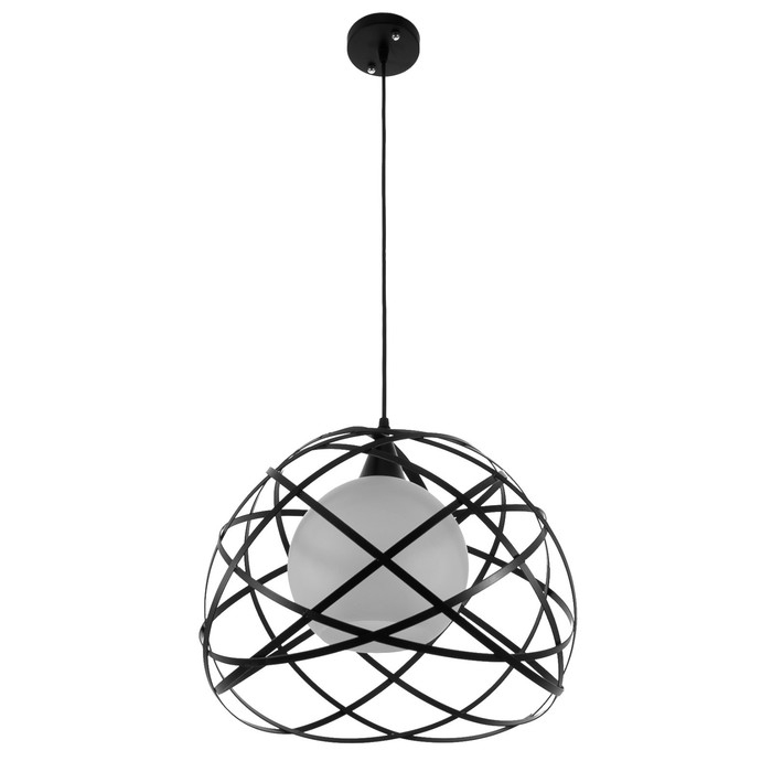 Светильник "Барра" 1х40Вт E27 черный 36х36х30 см BayerLux