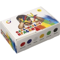 Краски пальчиковые набор 6 цветов по 20мл АЗБУКА ЦВЕТА Арт.91-6.20-00