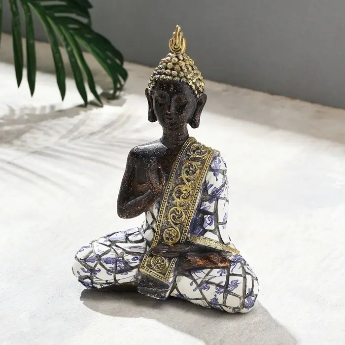 Фигурка полистоун TAKE IT EASY &laquo;Будда&raquo;, мозаика, 15&times;8&times;21 см