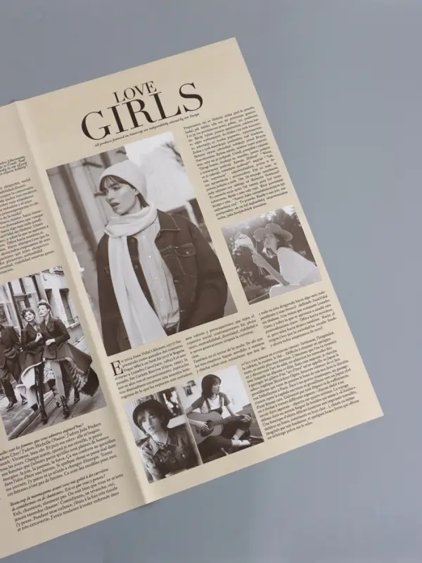 Пленка флористическая "Газета моды" 65мкм, крафт, 50х57 &plusmn;1см