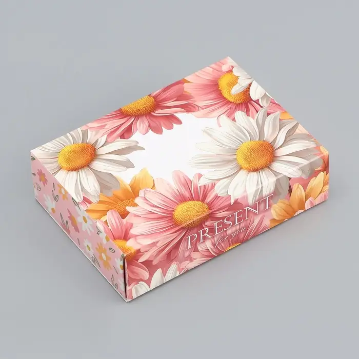 Коробка складная для 6 конфет &laquo;Презент&raquo;, 13.7&times;9.8&times;3.8 см