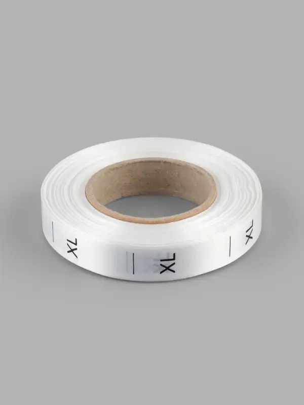 Размерник сатиновый, XL, 1000 шт., 12 мм, 30 м, белый