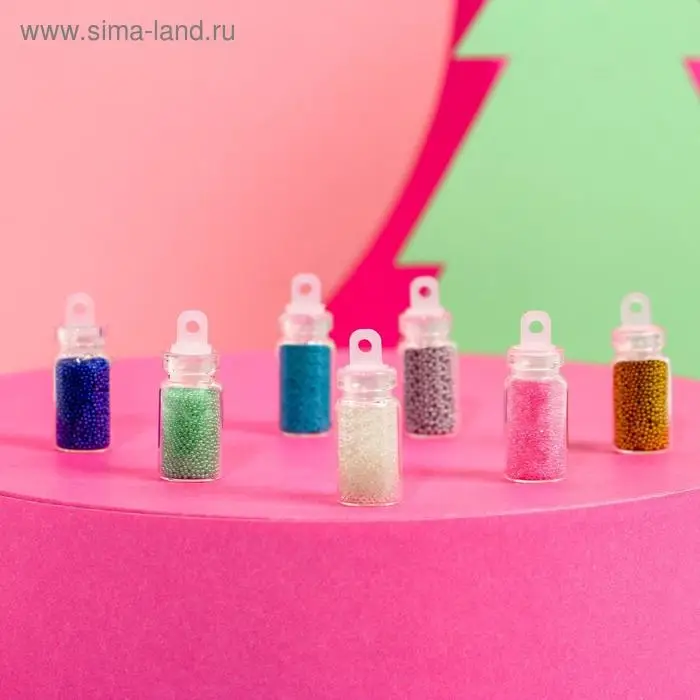 Набор бульонок для декора ногтей «Сияй, мечтай!», 12 цветов Набор бульонок для декора ногтей «Сияй, мечтай!», 12 цветов
