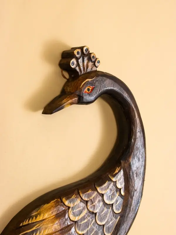 Панно настенное &laquo;Павлин&raquo;, 100 см, дерево албезия