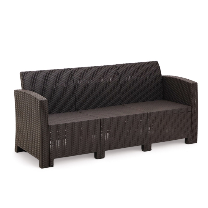 Диван садовый Бора 3-х местный 172 х 66 х 76 см, венге Диван садовый Бора 3-х местный 172 х 66 х 76 см, венге