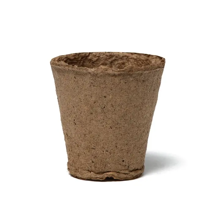 Горшок для рассады, 100 мл, d=6 см, h=6.5 см, торф, набор 20 шт., Greengo