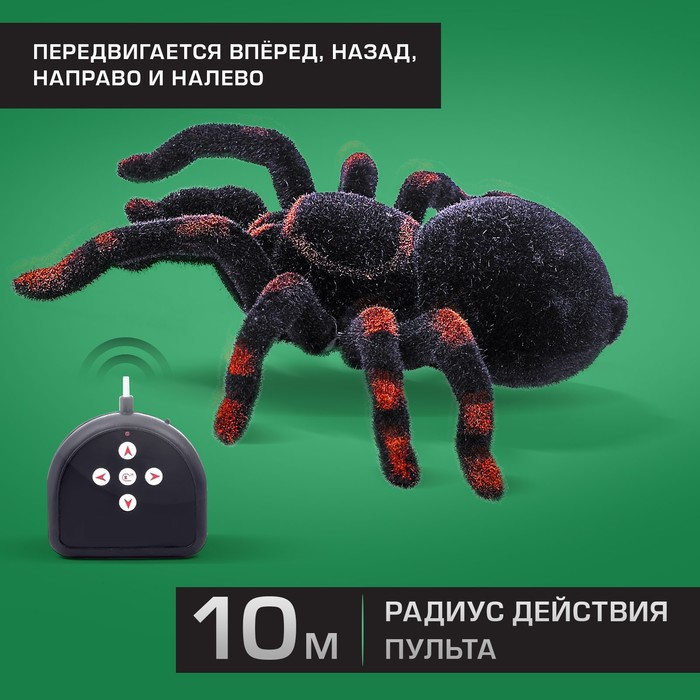 Паук радиоуправляемый «Тарантул», работает от батареек, световые эффекты Паук радиоуправляемый «Тарантул», работает от батареек, световые эффекты