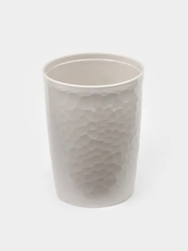 Стакан для зубных щёток Tule, 350 мл, d=7.7 см, h=10.4 см, светло-серый