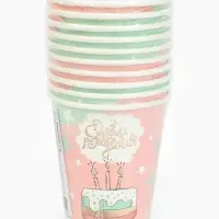 Стакан одноразовый бумажный «С Днём рождения», 250 мл