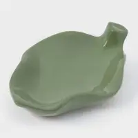 Набор для специй Кунгурская керамика &laquo;Лягушки&raquo;, 2 предмета на подставке: солонка, перечница, зелёная