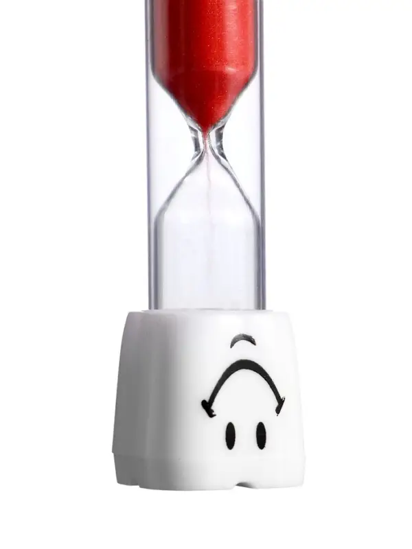 Часы песочные &laquo;Зубик&raquo;, на 5 минут, 9&times;2.1 см, красные