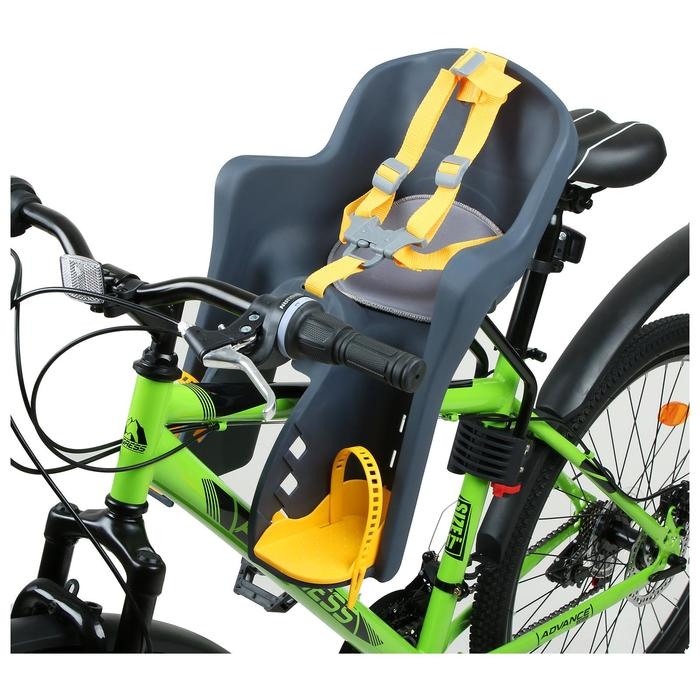 Велокресло переднее BG-6, крепление на раму, цвет тёмно-серый Велокресло переднее BG-6, крепление на раму, цвет тёмно-серый