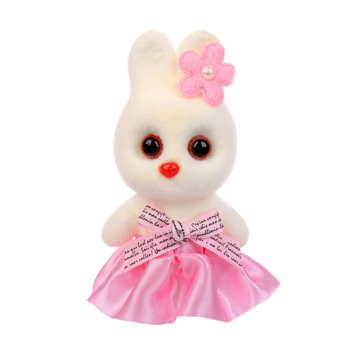 Игрушка из пенопласта «Зайка с цветком», 13 см