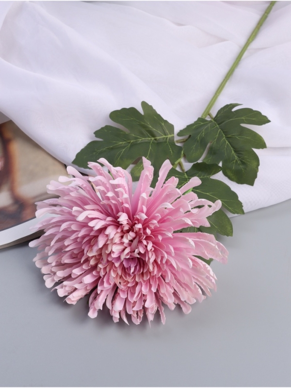 Цветы искусственные "Хризантема леди элит" 67х16 см, розовый