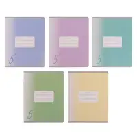 Тетрадь 12 листов в клетку Calligrata &laquo;Пятёрка&raquo;, обложка мелованный картон, ВД-лак, блок офсет, белизна 95%, МИКС