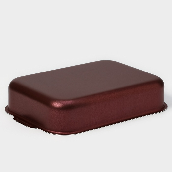 Противень «Хозяюшка», 19×25 см, h=6 см, антипригарное покрытие, цвет бордовый Противень «Хозяюшка», 19×25 см, h=6 см, антипригарное покрытие, цвет бордовый