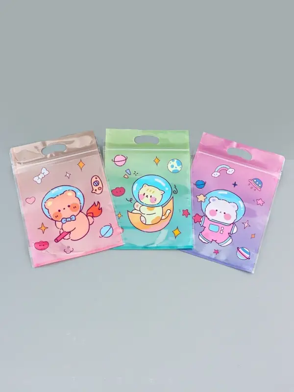 Пакет подарочный, с zip-lock застежкой, &laquo;Космическая история&raquo;, 15&times;23&plusmn;1 см МИКС