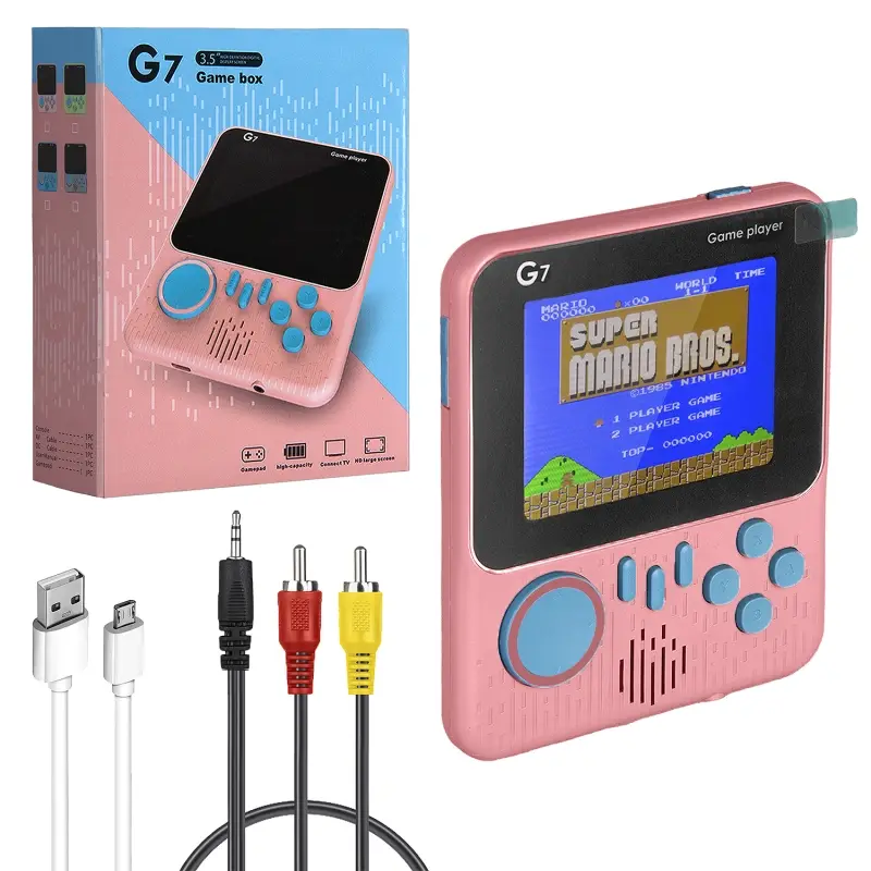 Игровая приставка G7 розовая 3.0”для 1 пользователя
