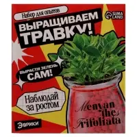 Набор для опытов &laquo;Выращиваем травку&raquo; своими руками, красный