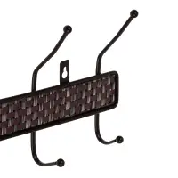 Вешалка настенная тм VETTA Плетенка, металл, 4 крючка, 32х14х4см