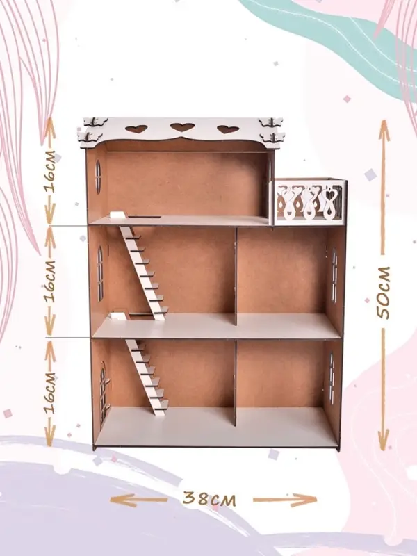 Домик для кукол "Варя", с мебелью, ЛХДФ